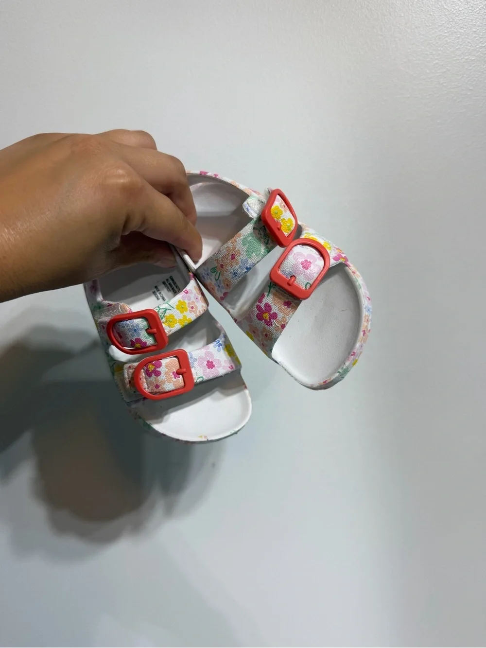 Toddler Girl Floral Velcro Buckle Sandals - Size 5